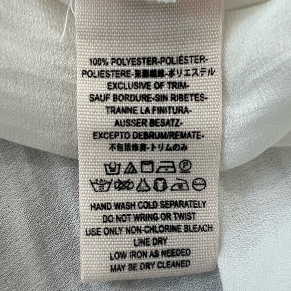 Free People Don’t Let Go cream white long balloon sleeve boho peasant top XS - Picture 10 of 11